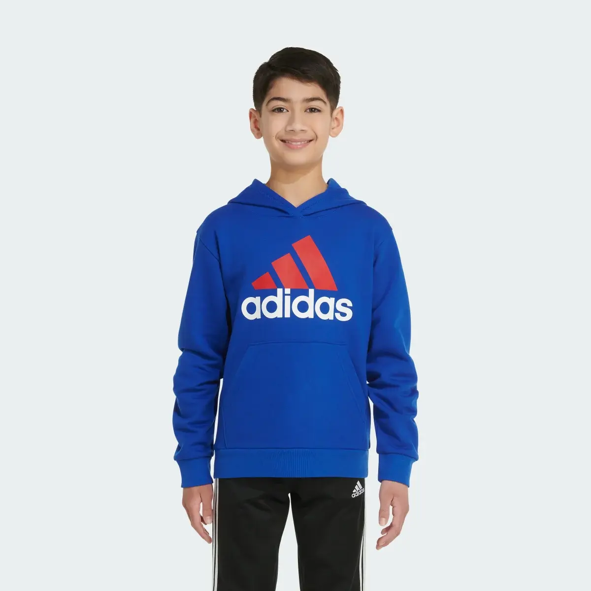 Adidas Long Sleeve Essential Fleece Hoodie. 1