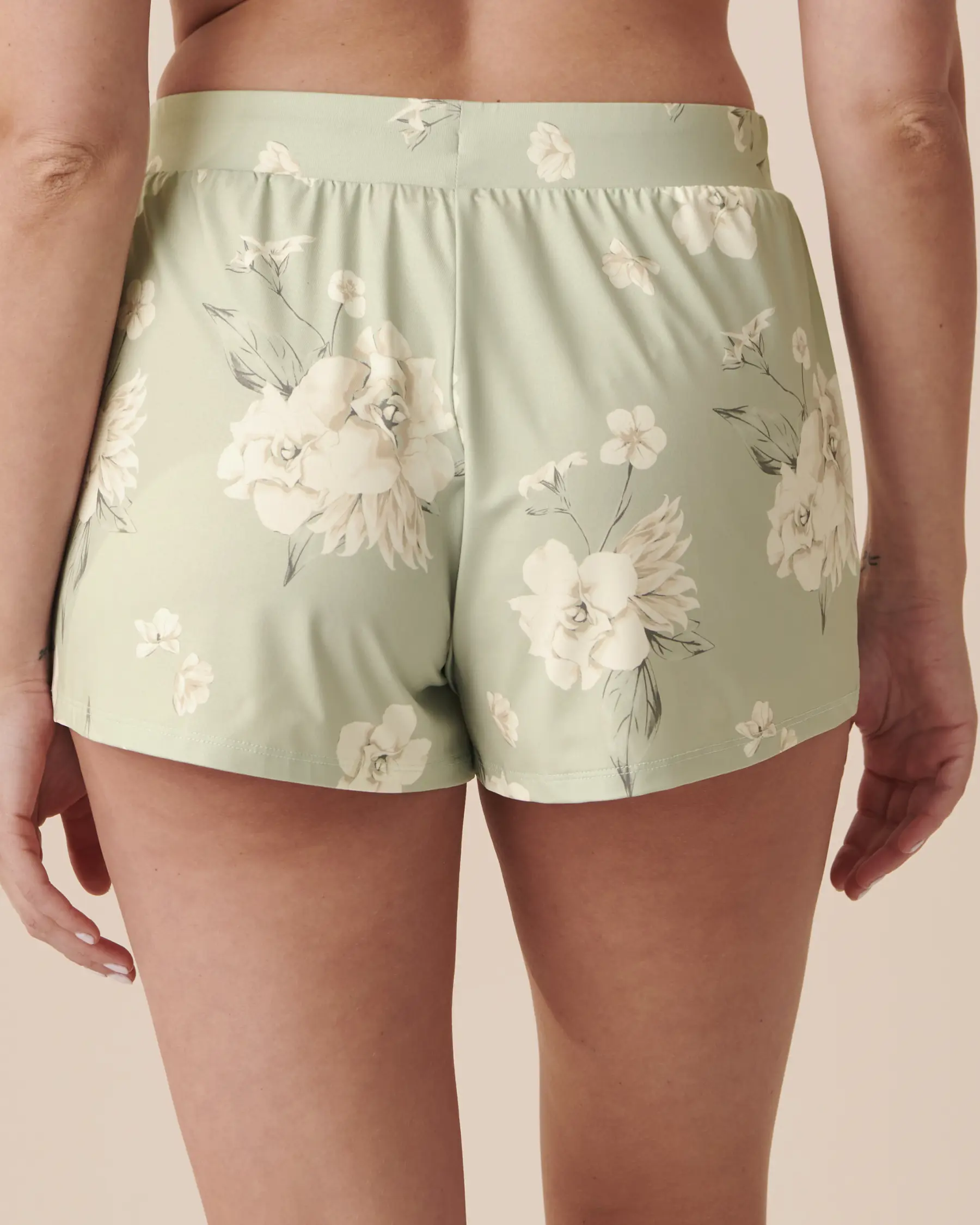 La Vie en Rose Recycled Fibers Floral Pajama Shorts. 2