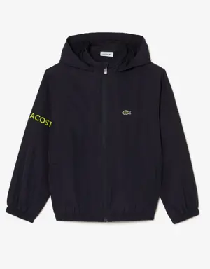 Lacoste Kids’ Lacoste Recycled Polyester Zipped Hooded Jacket