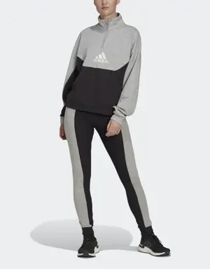 Adidas Half-Zip and Tights Tracksuit
