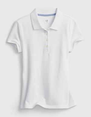 Gap Kids Uniform Polo Shirt white