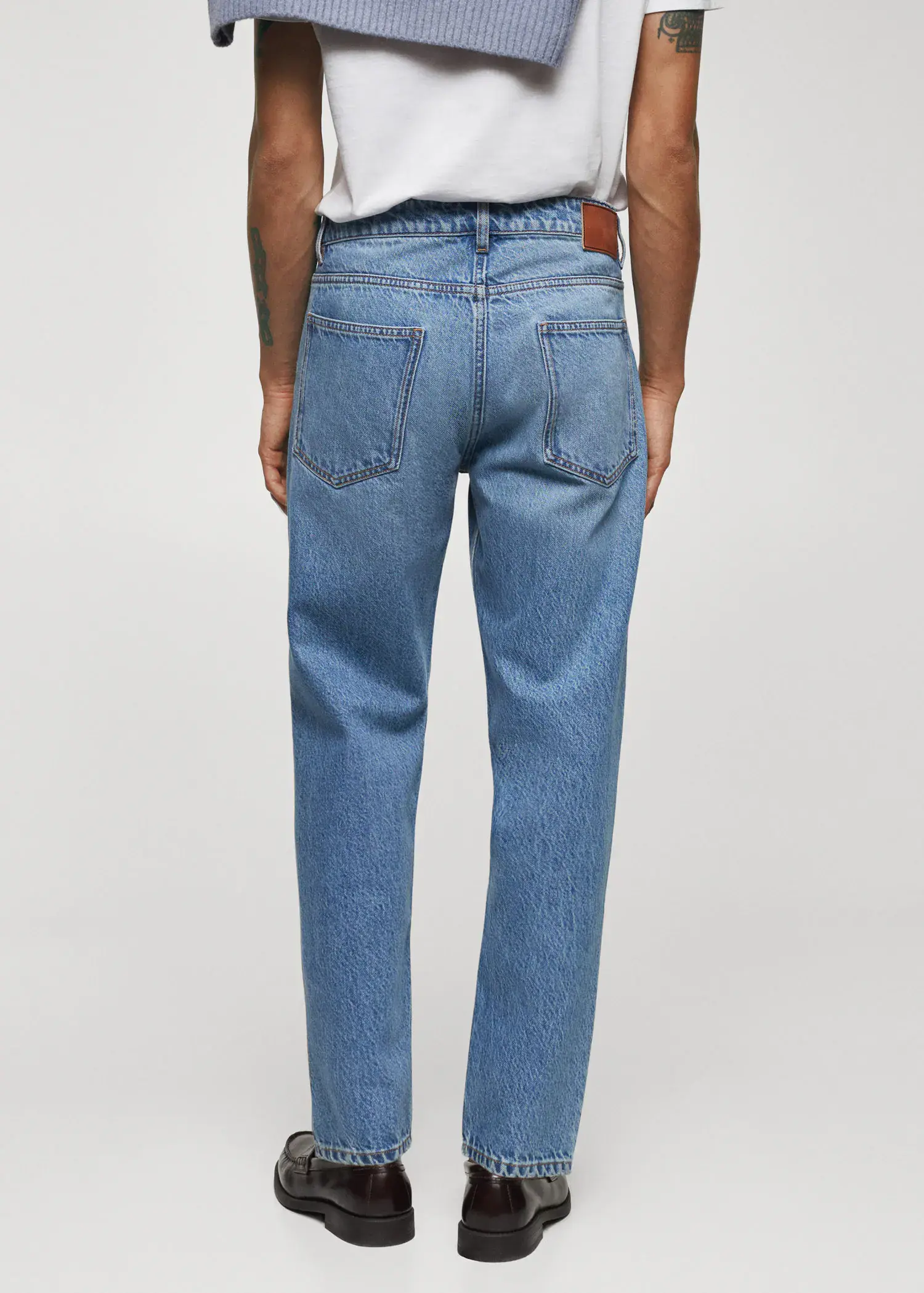 Mango Sam tapper fit jeans. 3