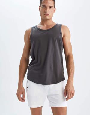 Fit Long Fit Bisiklet Yaka Atlet