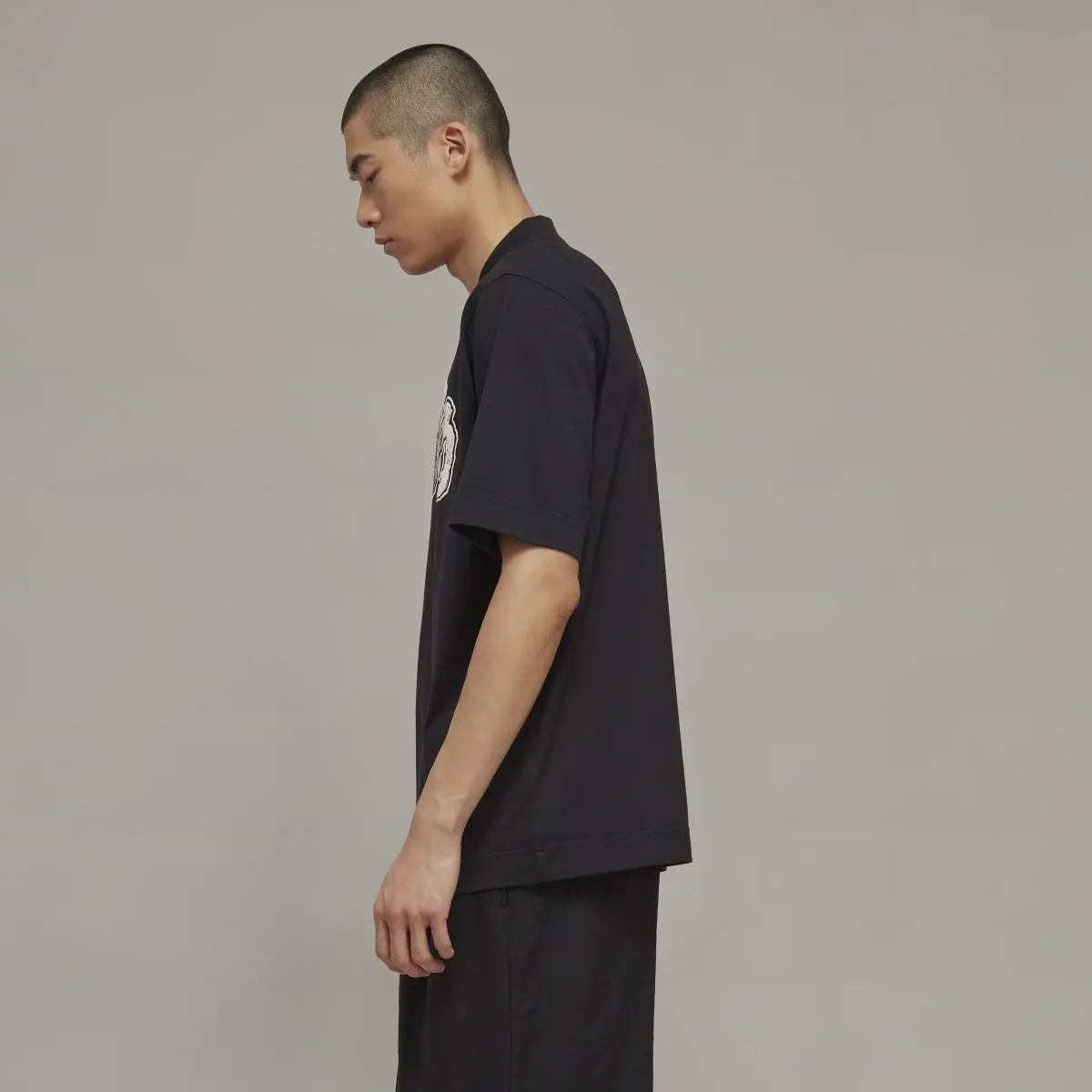 Adidas Y-3 Half-Zip Short Sleeve Tee. 2