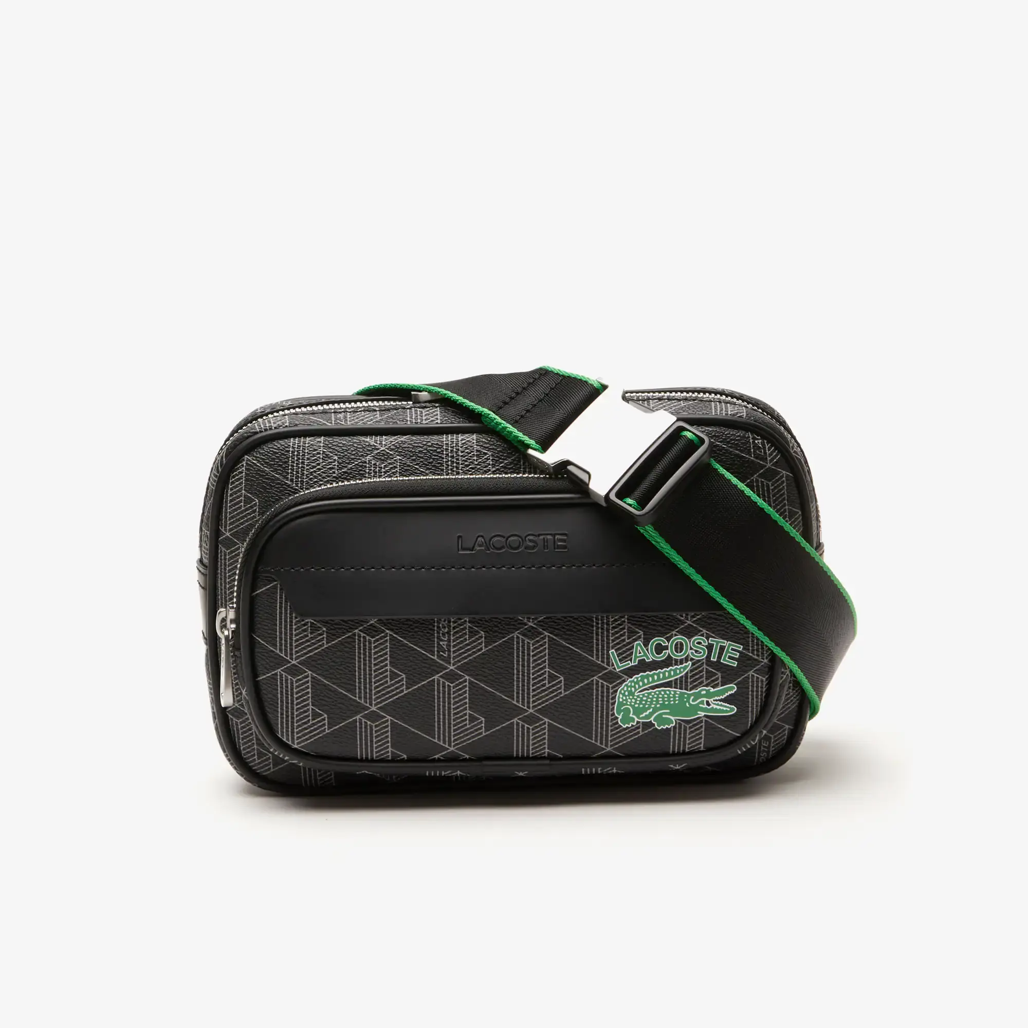 Lacoste Unisex The Blend Monogram Print Small Crossbody. 1