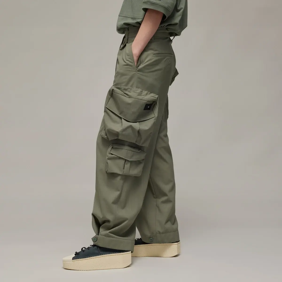 Adidas Y-3 Nylon Cuffed Pants. 2