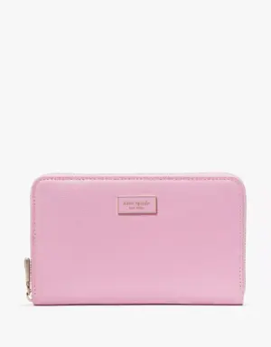 Katy Shiny Medium Zip-around Wallet