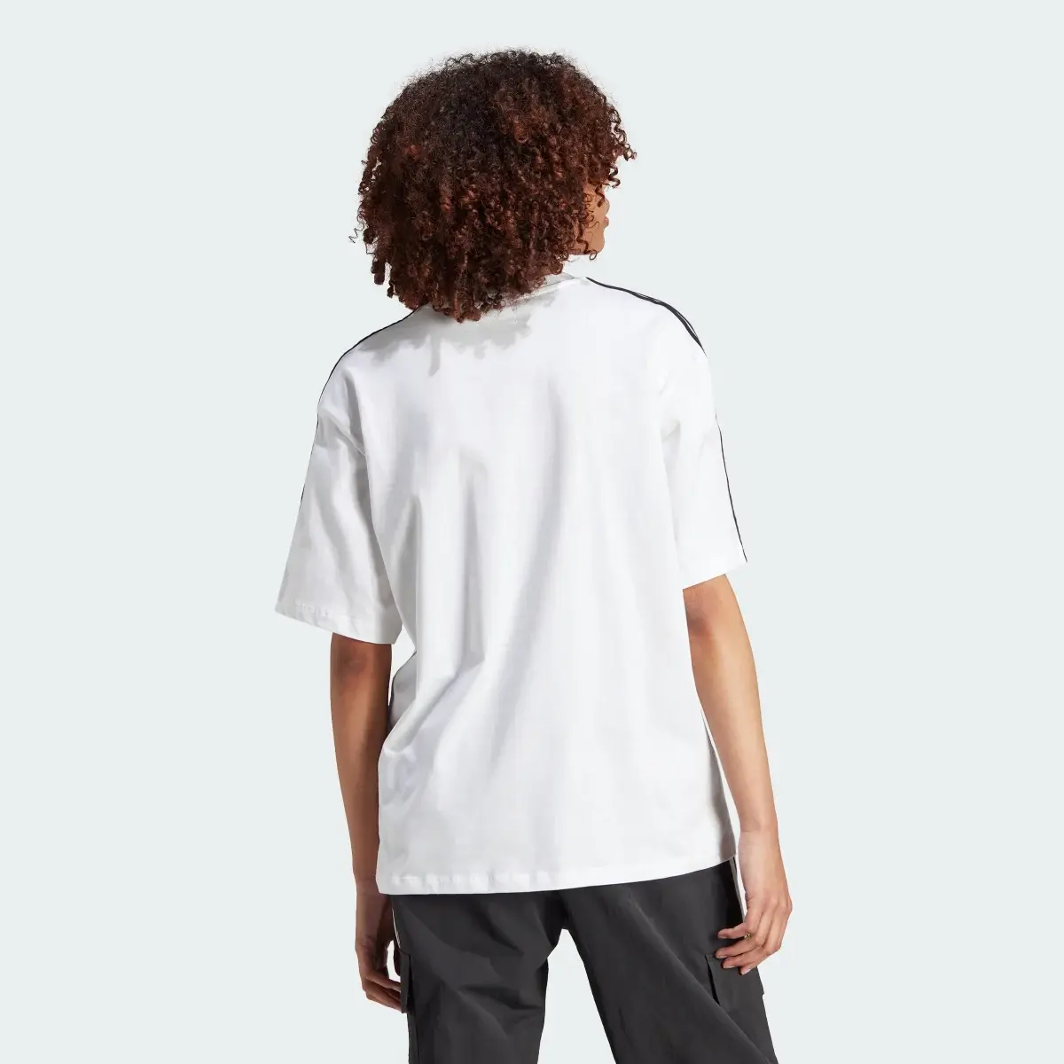 Adidas T-shirt logo col en V. 3