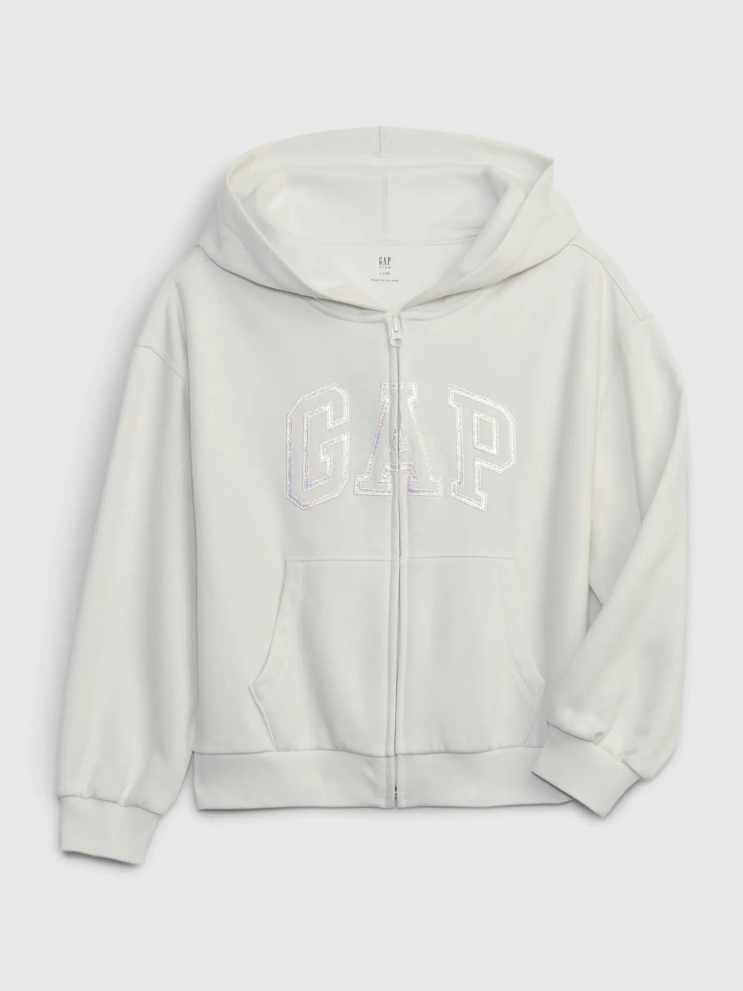 Gap Kids Gap Arch Logo Hoodie beige. 1