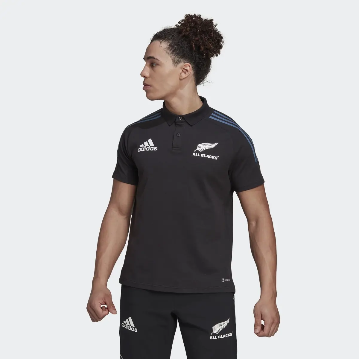 Adidas All Blacks Rugby Polo Shirt. 2