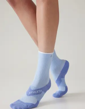 Athleta Performance Crew Sock blue