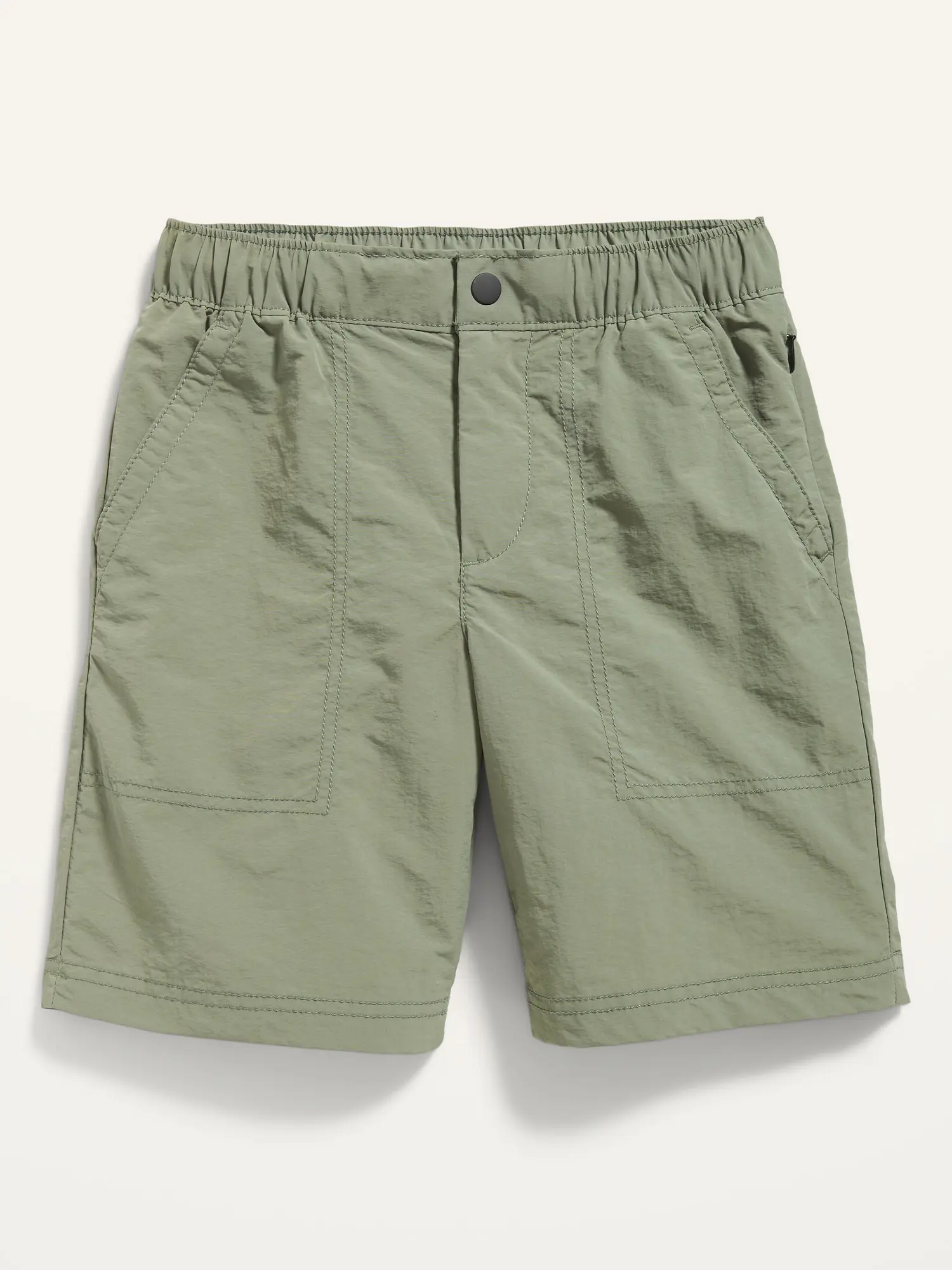 Old Navy Water-Resistant Nylon Hybrid Shorts for Boys (At Knee) green. 1