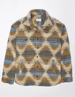 Super Soft Printed Shirt Jacket