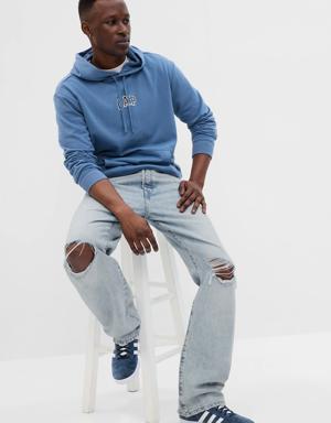 100% Organic Cotton '90s Loose Jeans with Washwell blue