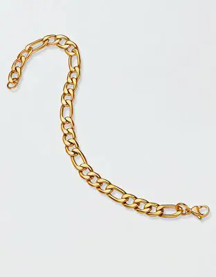 American Eagle West Coast Jewelry Stainless Steel 8mm Figaro Chain Bracelet. 2