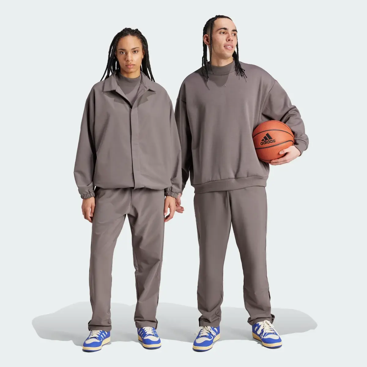 Adidas Calças com Botões de Mola adidas Basketball. 1