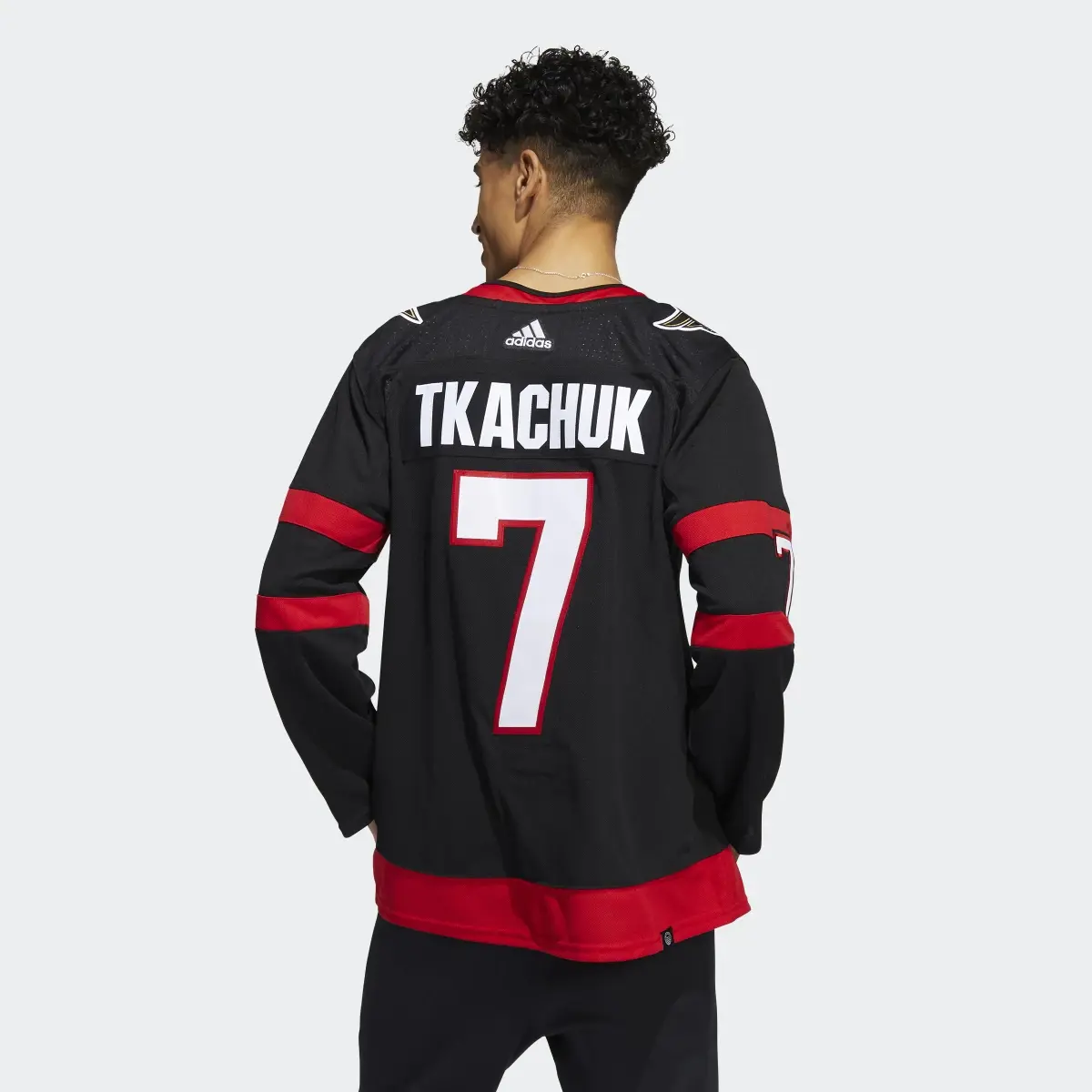 Adidas Senators Brady Tkachuk Home Authentic Jersey. 3