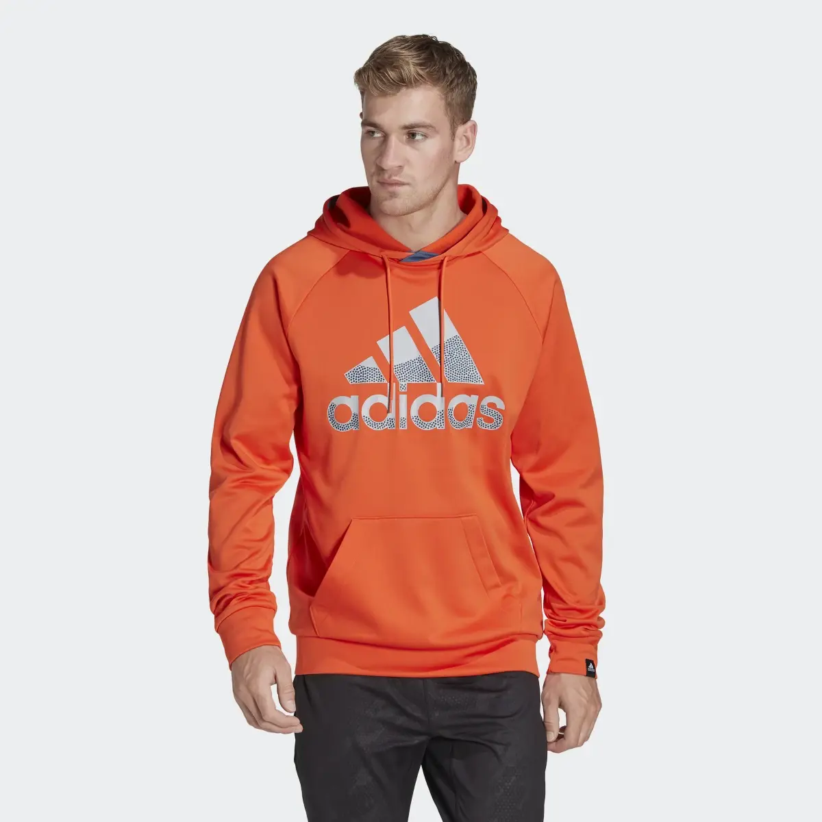 Adidas AEROREADY Game and Go Big Logo Hoodie. 2