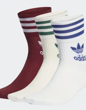 Adidas Mid-Cut Crew Socken, 3 Paar