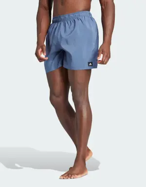 Adidas Solid CLX Short-Length Swim Shorts