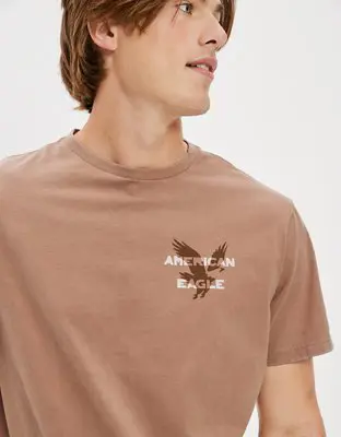 American Eagle Super Soft Logo Graphic T-Shirt. 1