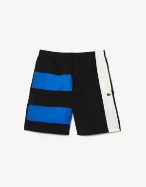 Men's Colorblock Patchwork Effect Shorts