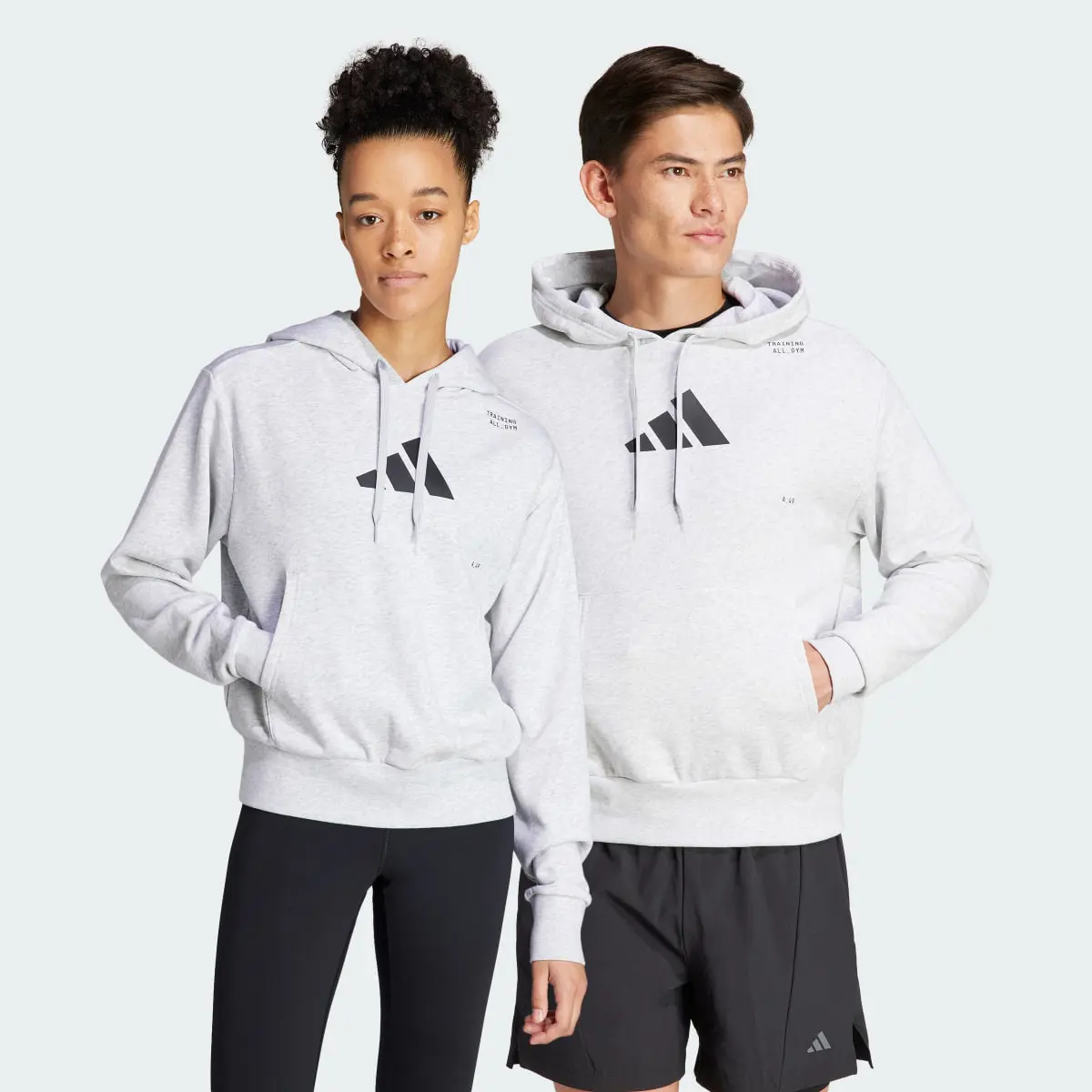 Adidas All-Gym Category Pump Cover Hoodie. 1