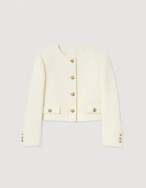 Cropped bouclé wool jacket Login to add to Wish list