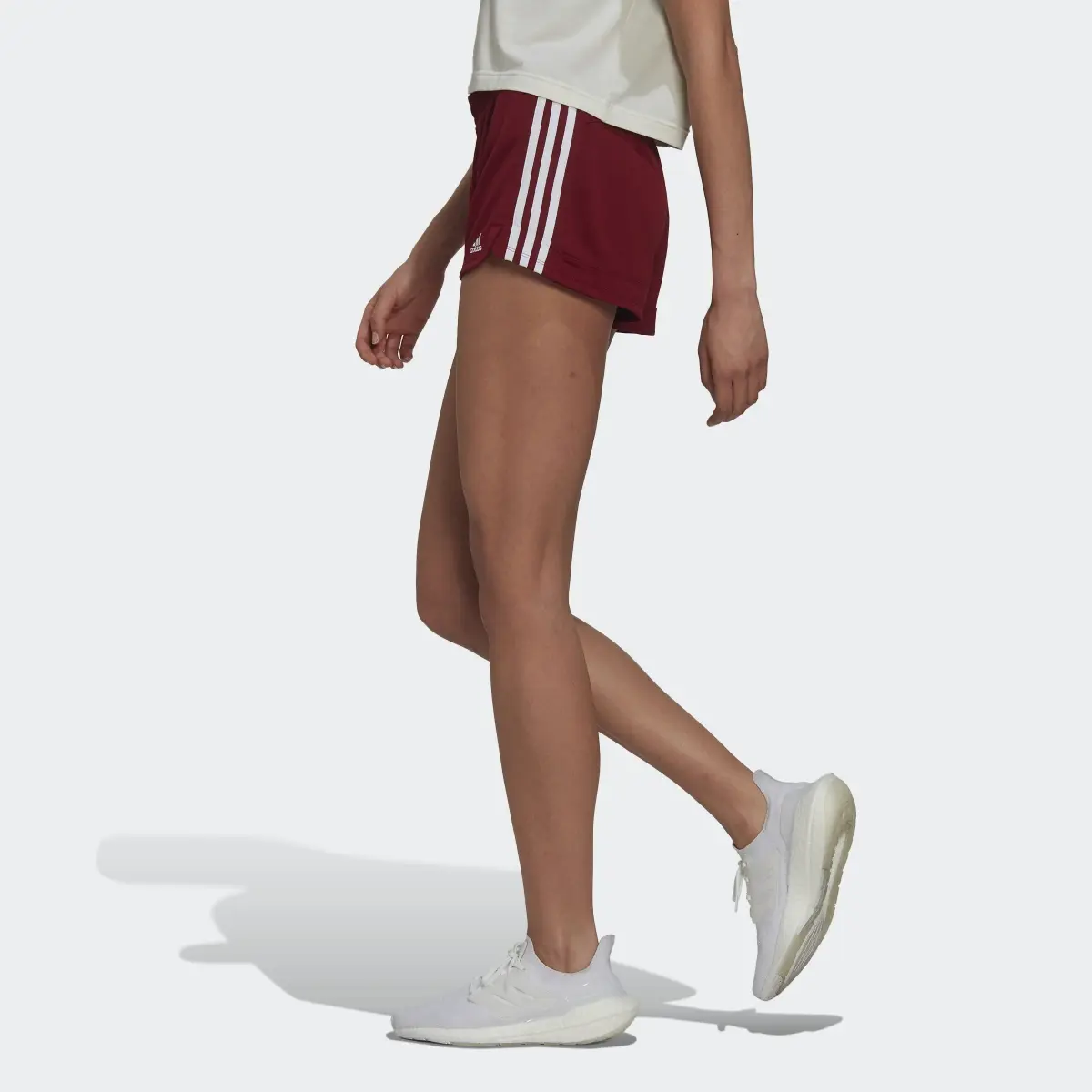 Adidas Pacer 3-Stripes Knit Shorts. 2