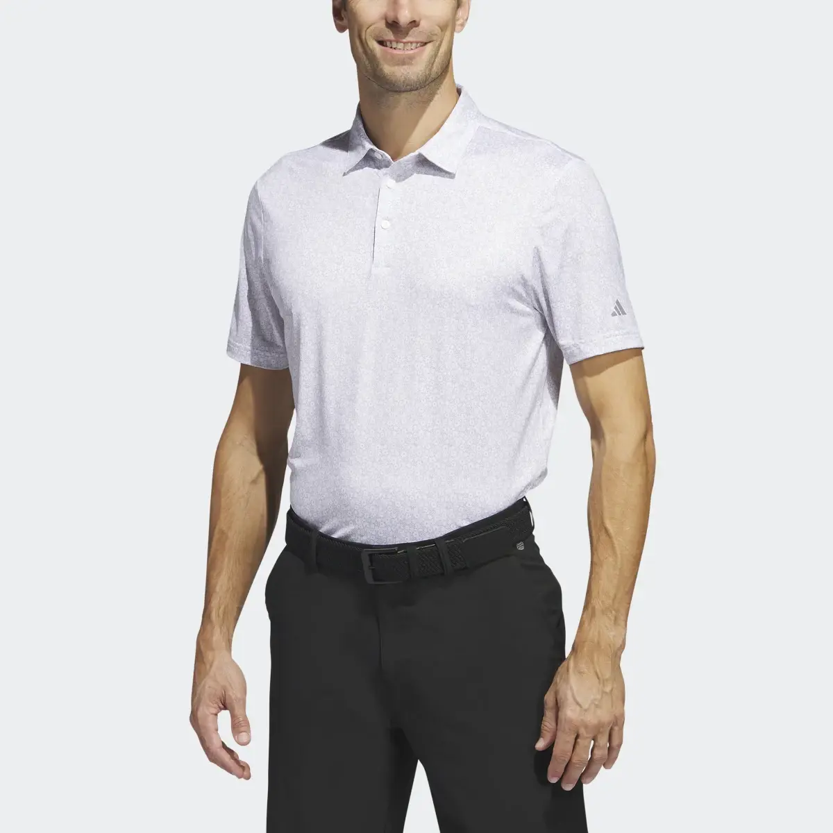 Adidas Ultimate365 Allover Print Golf Polo Shirt. 1