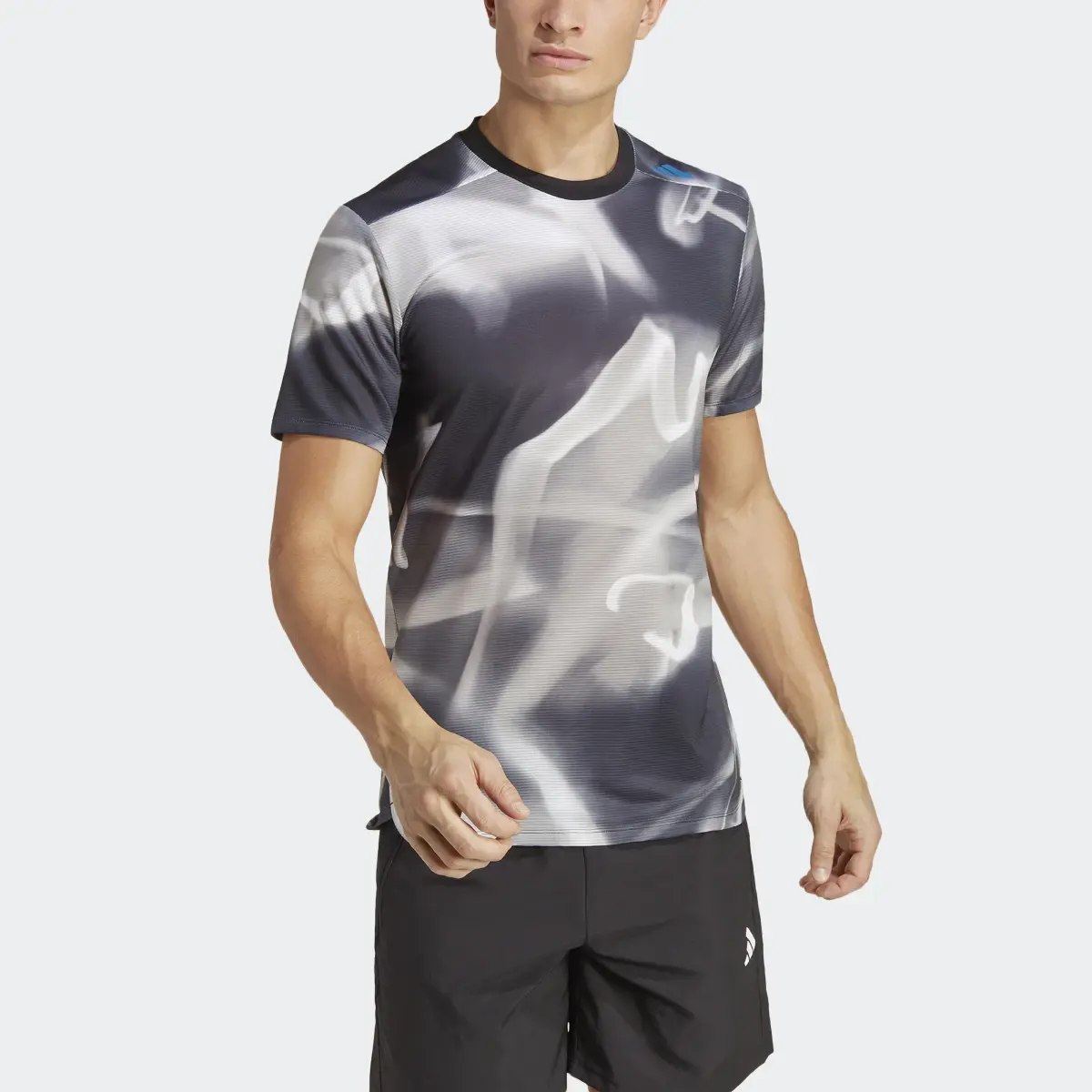 Adidas Designed 4 Training HEAT.RDY Allover Print HIIT Training Tee. 1