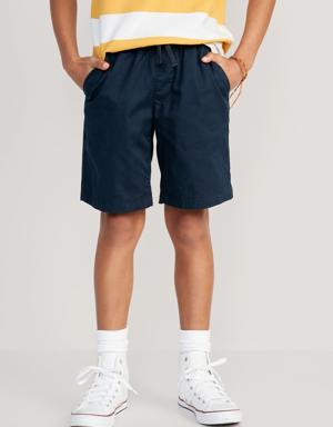 Old Navy Built-In Flex Straight Twill Jogger Shorts for Boys (At Knee) blue