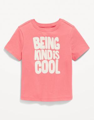 Old Navy Unisex Short-Sleeve Graphic T-Shirt for Toddler pink