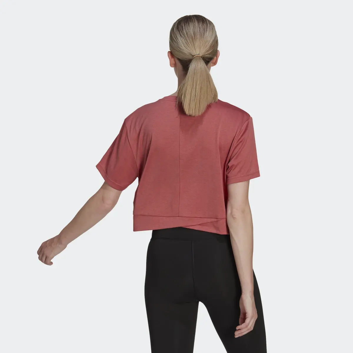 Adidas AEROREADY Studio Loose Crop T-Shirt. 3