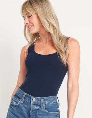 Old Navy First-Layer Rib-Knit Tank Top blue