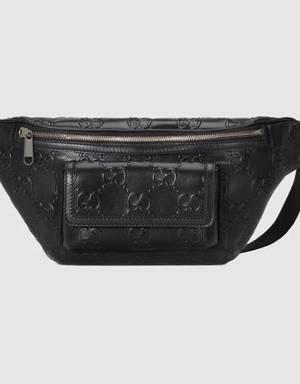 GG embossed belt bag