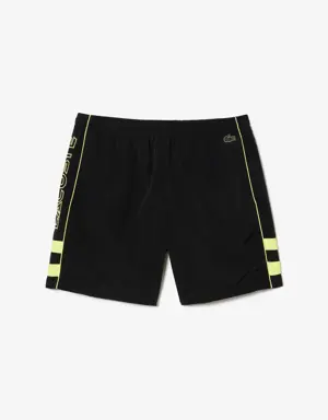 Men's Relaxed Fit Embroidered Shorts