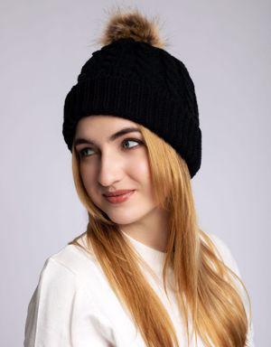 Black - Cozy Lined Hat