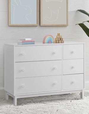 Gap babyGap Legacy Knobs 6 Drawer Dresser white