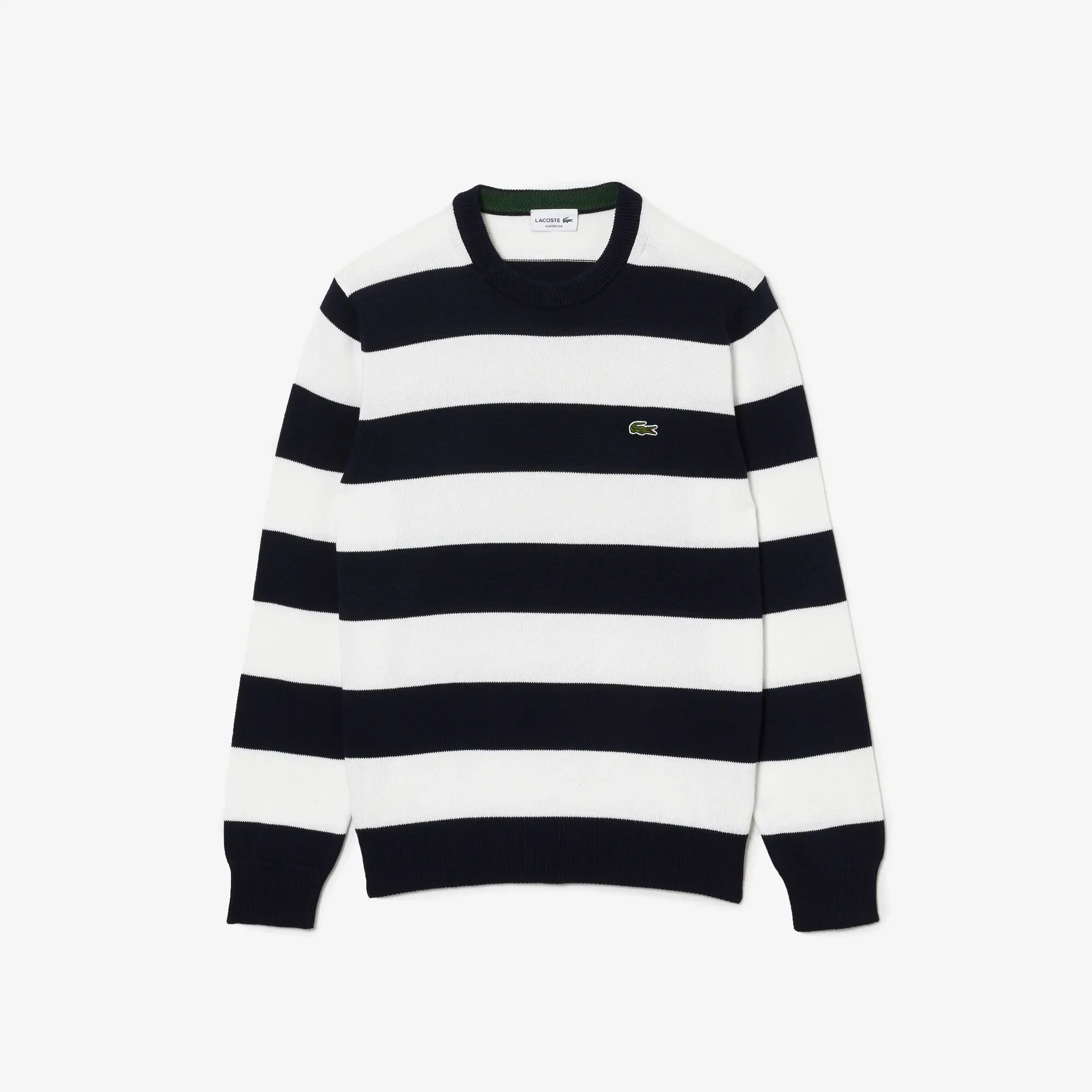 Lacoste Pull homme rayé Lacoste en jersey de coton biologique. 2