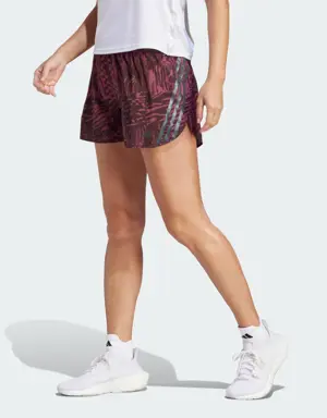 Adidas Run Icons 3-Stripes Allover Print Running Shorts