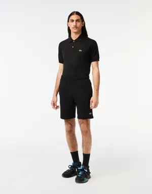 Lacoste Shorts de hombre Lacoste en felpa de algodón ecológico cepillado