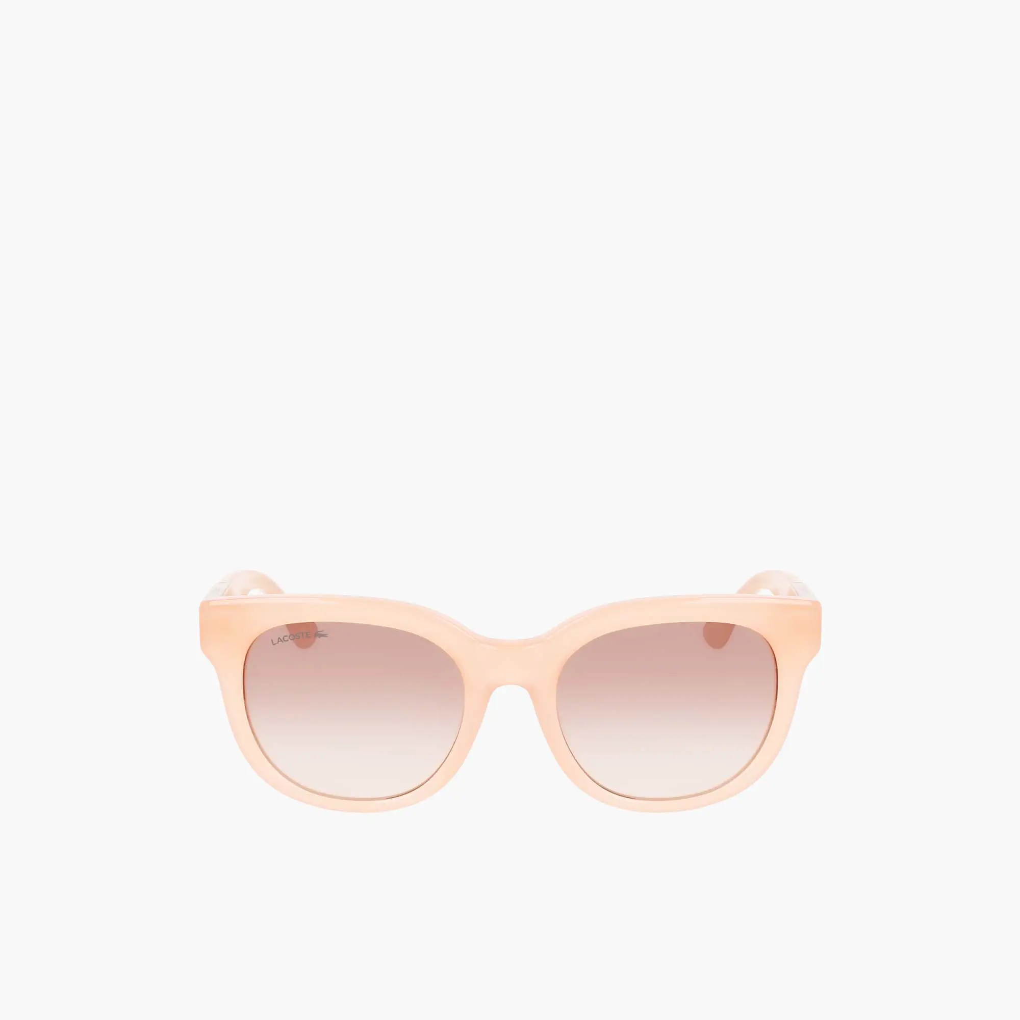 Lacoste Women's Oval Acetate Croco Skin Sunglasses. 2
