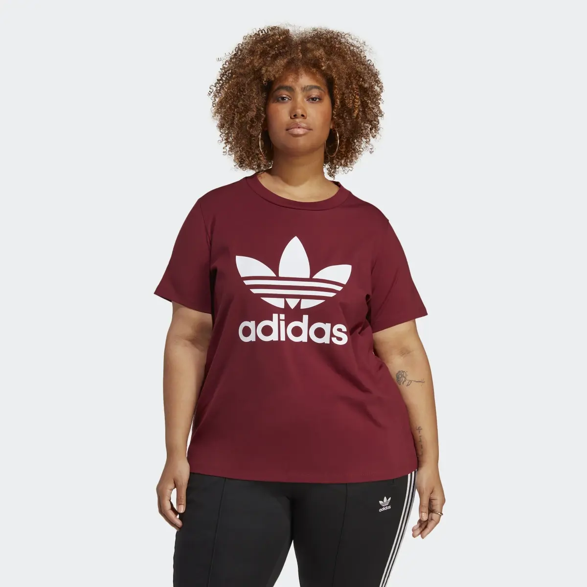 Adidas Adicolor Classics Trefoil Tee (Plus Size). 2