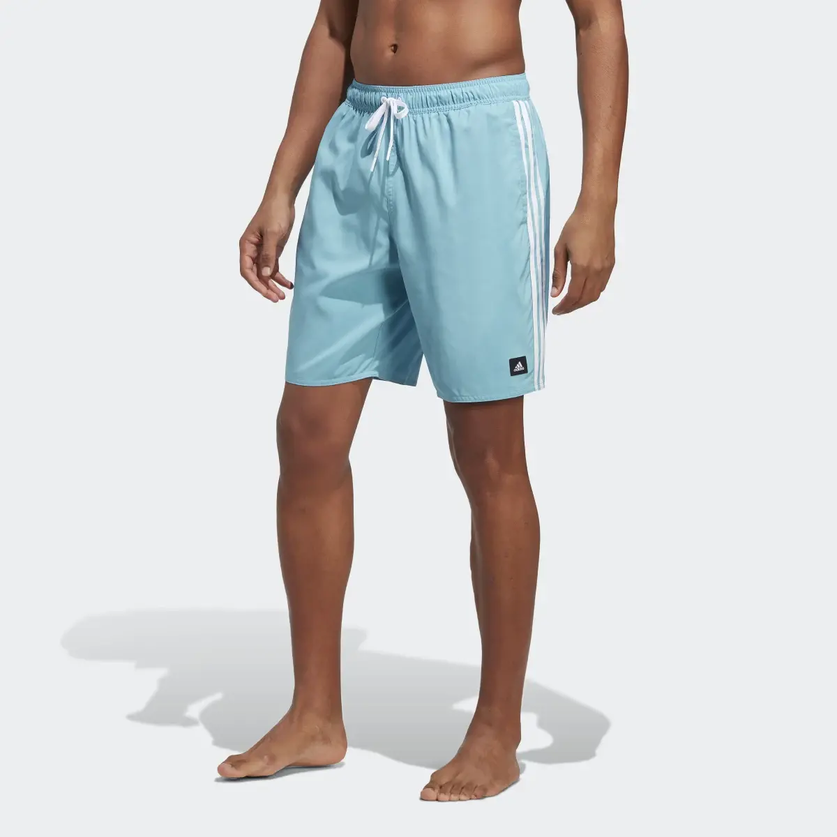 Adidas 3-Stripes CLX Swim Shorts. 1