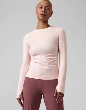 Athleta Foresthill Ascent Seamless Top pink