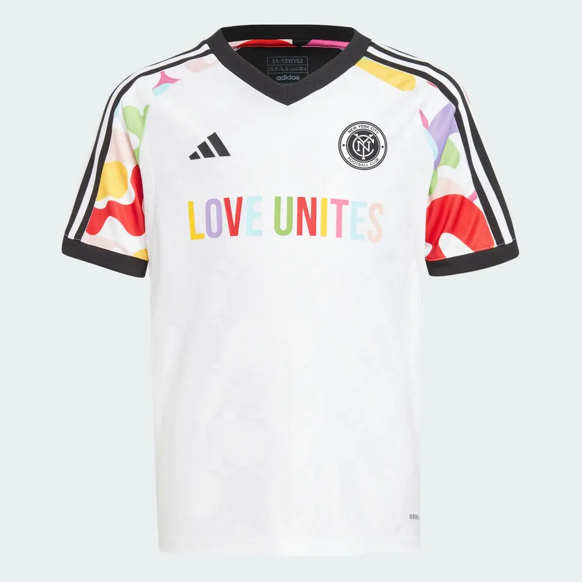 Adidas New York City FC Pride Pre-Match Jersey. 1