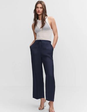 Bow culottes trousers