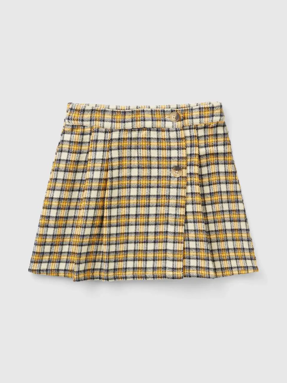 Benetton check mini skirt. 1