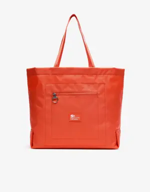 Unisex Contrast Branding Oversized Tote